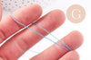 Cordon bleu tressé polyester 0.6mm, x1 mètre (G10661)