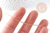 Cordon doré métallisé polyester 1mm, fil pour bijoux noeud coulissant, x1 mètre (G9093)