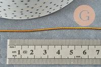 Cordon élastique doré nylon 1mm, x1 mètre (G1478)