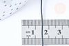 Cordon élastique noir 1,2mm, cordon élastique nylon pour création bijoux, les 5 mètres G6974