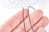 Cordon élastique noir 1,2mm, cordon élastique nylon pour création bijoux, les 5 mètres G6974