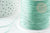 Cordon fil de jade turquoise clair polyester 0.5mm, cordon pour création de bijoux x1 mètre G9340