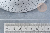 Cordon gris tressé polyester 0.4mm, cordon fil de jade pour bijoux, x1 mètre G8452