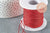 Cordon métallique rouge pailleté ,ruban mariage,fourniture créative, scrapbooking, largeur 1mm, x1 mètre G5663