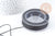 Cordon noir métallisé polyester 1mm, x1 mètre (G9096)