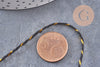 Cordon noir or, création bijoux,ruban mariage, scrapbooking,1-1.55mm, 5/10 mètres, (G2116)