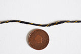 Cordon noir or, ruban mariage,fourniture créative, scrapbooking,1-1.5mm, bobine de 100 mètres G2150