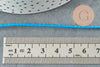 Cordon nylon bleu turquoise or 1.5mm, x1 mètre (G3763)