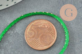 Cordon nylon vert or 1.5mm, x1 mètre (G3407)