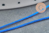 Cordon polyester bleu roi 0.8mm, x5 mètres (G3217)