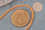 Cordon polyester orange fluorescent scrapbooking 0.7mm, x 5mètres (G5814)