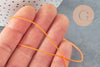 Cordon polyester orange fluorescent scrapbooking 0.7mm, x 5mètres (G5814)