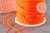 Cordon polyester orange fluorescent scrapbooking 0.7mm, x 5mètres (G5814)