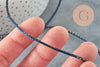 Cordon queue de rat bleu marine or 1.5mm, x1 mètre (G2118)