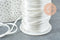 Cordon queue de rat polyester blanc 2mm, x1 ou x5 ou x10 mètres (G1105)