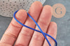 Cordon queue de rat satin bleu roi,cordon brillant, cordon satiné, cordon Bijou, lacet bleu,2mm, x 5mètres G1094