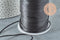 Cordon queue de rat satin polyester noir brillant 2mm, x 5mètres (G2513)