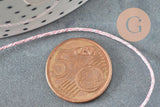 Cordon rose argent, ruban mariage,fourniture créative, scrapbooking, largeur 0.8mm, x1 ou x5 ou x10 mètre G4473