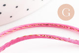 Cordon rose or 1.5mm, x1 mètre G3724