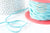 Cordon suédé turquoise imitation cuir 3-4mm, x1 mètre (G1326)