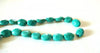 EP 1 perle ovale en howlite couleur vert turquoise