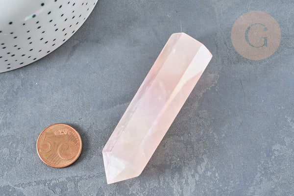 EP A RENOUVELER-Pointe quartz naturelle ange AURA 71-80mm, quartz naturel, pierre semi-precieuse, séance lithothérapie, la pièce G7211