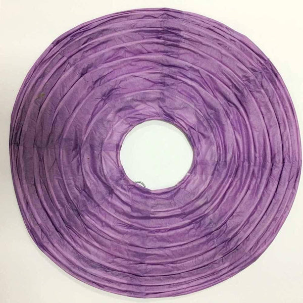 EP Abat-jour papier, fournitures créatives, lampe en papier, papier violet clair,boule papier ronde, décoration mariage, scrapbooking,30cm-G058