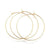 EP Anneaux créoles acier inoxydable doré 304 sans nickel 35mm (G0426)