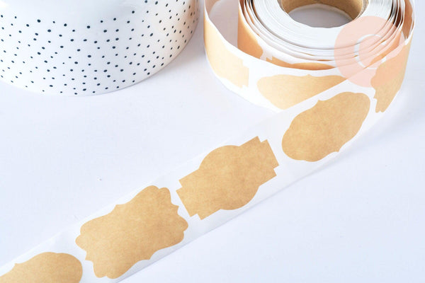 EP -Autocollants kraft rond 30mm, x300 (G3169)