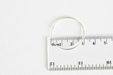 Boucles créoles fine argent 925 massif 30mm, x2 (G1895)