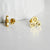 EP Boucles puces acier doré triskel, bijoux doré, création bijoux,triskel,sans nickel,la paire, 9mm, x1 G1719