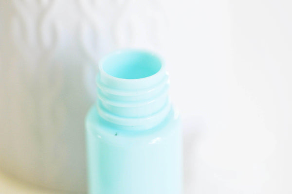 EP Bouteille plastique bleu, bouteille métal,emballage cosmétique, flacon cosmétique,cosmétique maison, contenant avion,5.7x2.3cm,10ml,G3067