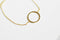 EP Bracelet cercle acier doré 14k 19cm, x1 (G2906)