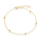 EP Bracelet chaine cheville satellite acier doré 14k, bracelet doré reglable,création bijou acier chirurgical,sans nickel,bracelet acier,23.7cm