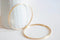 EP Bracelet jonc gravé acier doré 66mm, x1 (G3066)