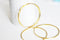 EP Bracelet jonc laiton doré 16k 70mm, x1 (G2834)