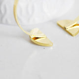 EP-Bracelet jonc réglable demi-cercle 14k, laiton doré 14K,bracelet géométrique,fabrication bijoux, bracelet doré, 64mm G6608