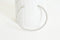 EP Bracelet jonc réglable finition or blanc tressé 65x55mm, x1 (G2586)