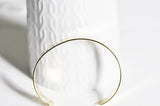 EP Bracelet jonc réglable laiton doré 16k percé 60mm, x1 (G2657) ()