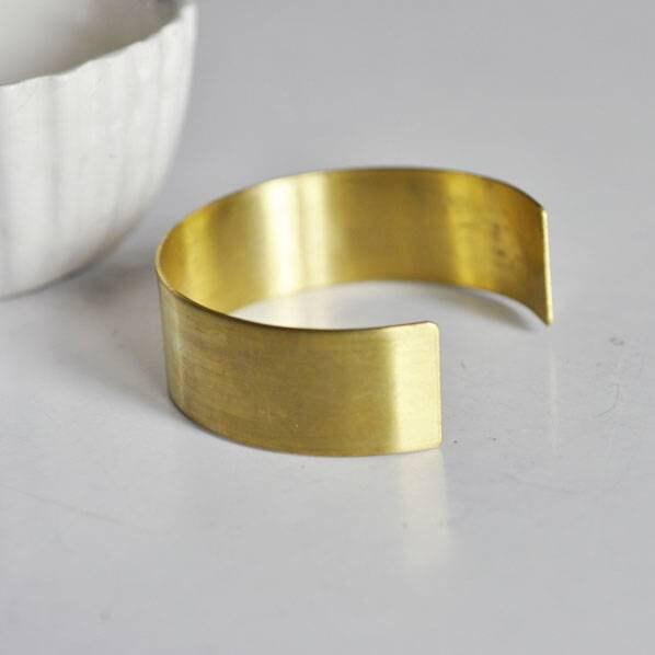 EP Bracelet manchette laiton brut, fourniture créative, laiton brut, bracelet laiton, fabrication bracelet, bracelet doré,sans nickel, 20mm-G76