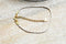 EP -Bracelet tressé coton blanc or acier doré 14k / 20.5cm, x1 G6744