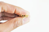 EP Breloque main fatma oeil laiton doré 18k cristal,sans nickel,20mm x1 G4804