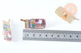 EP Broche pins verre coktail été laiton doré émaillé 41x18mm,broche dorée,creation bijoux,décoration veste, x1 G6618