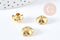 EP-Calottes fleur laiton brut 14mm,x10 (G9227)