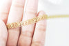 EP Chaine chevron laiton brut, fourniture créative,chaine bijou,chaine fantaisie,sans nickel, grossiste,6mm, x 1Mètre (G1278)