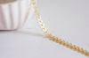 EP Chaine chevron laiton doré mat, fourniture créative, chaine bijou, création bijoux,chaine fantaisie,sans nickel, grossiste,7.5mm, 100 cm-G27