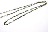 EP-Chaine fine bronze forçat, fourniture créative, chaine bijou, création bijoux, grossiste chaine,1.5 mm, BOBINE COMPLETE,92 mètres G0276