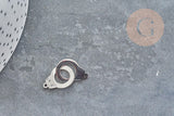 Connecteur Menottes acier 201 inoxydable platine 27mm, x1 (G9085)