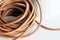 EP Cordon cuir marron, cordon pour bijoux,cordon cuir, fourniture créative,cuir naturel, cordon en cuir, Diamètre 4mm, longueur 1mètre,G3063