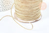 EP-Cordon doré rigide polyester 2mm, x 1Mètre (G6854)